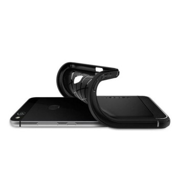 Spigen Rugged Armor удароустойчив силиконов (TPU) калъф за Huawei P10 Lite, Black