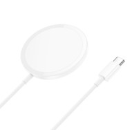 Зарядно Hoco Enjoy CW52, MagSafe,15W, White