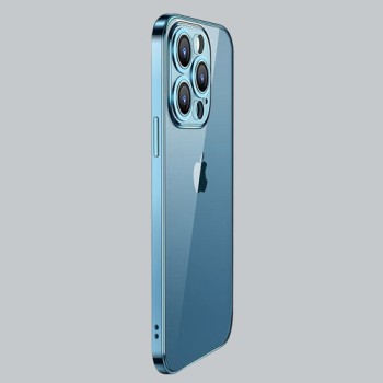 Калъф Joyroom Chery Mirror Case electroplated electroplating cover за iPhone 13 Pro (JR-BP908 sea blue), Син