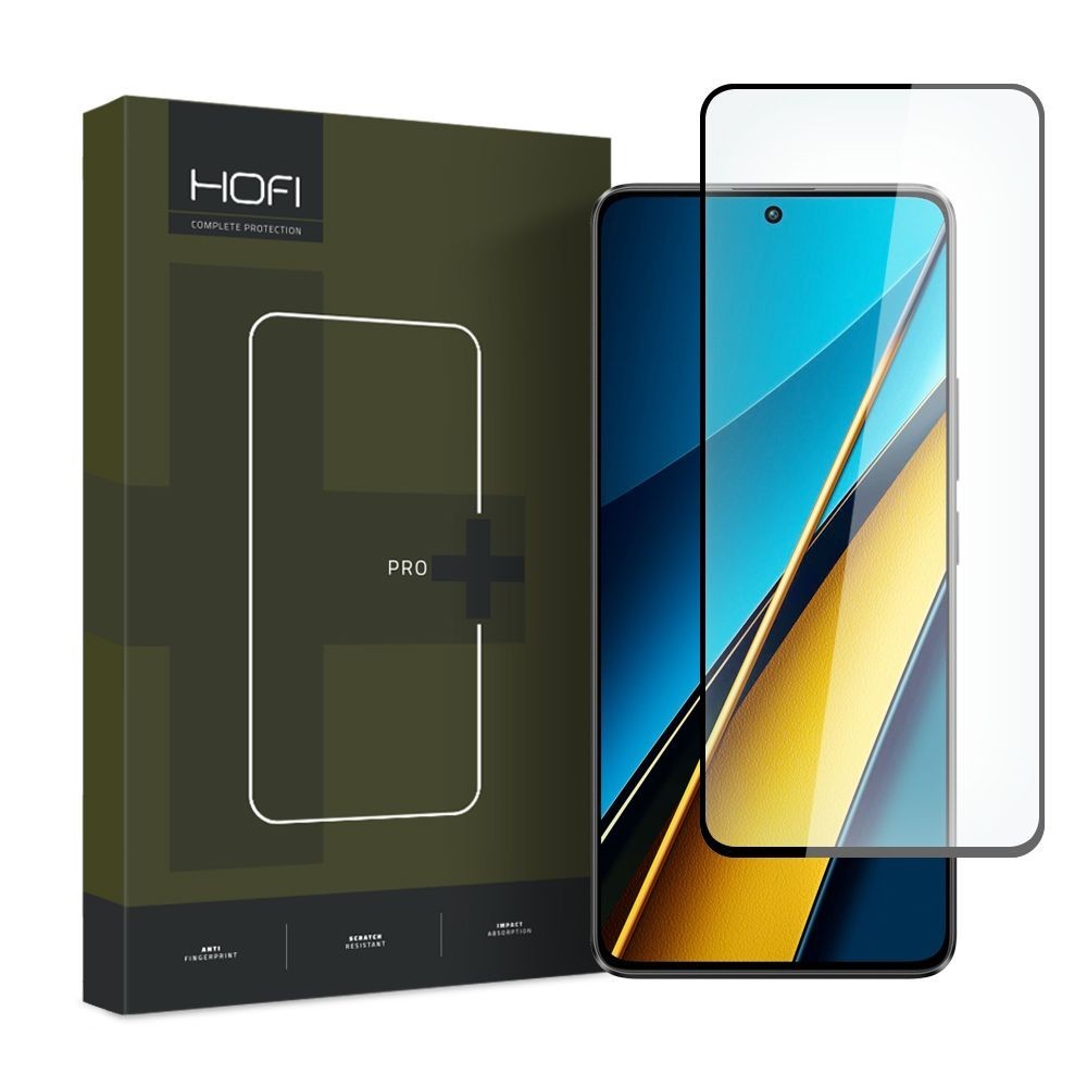 Стъклен Протектор Hofi Glass Pro+ за Xiaomi Poco X6 5G, Black