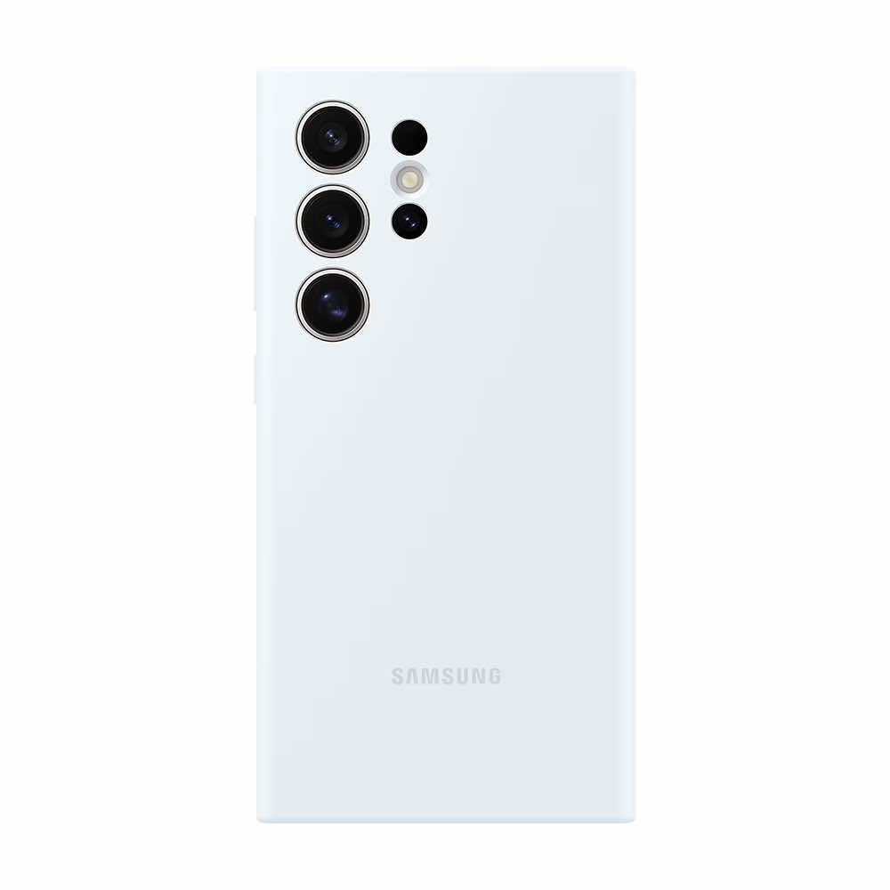 Калъф Samsung Silicone Case, За Galaxy S24 Ultra, White