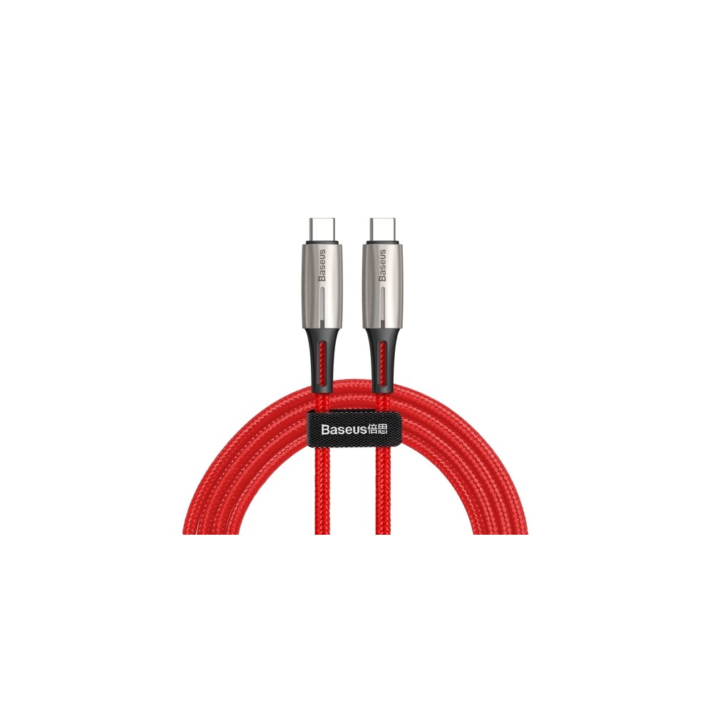 Кабел Baseus Water Drop Type-C PD 2.0 60W 20V 3A 2M, Червен