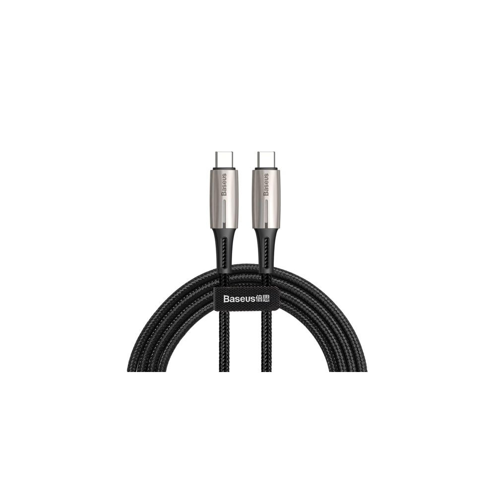 Кабел Baseus Water Drop Type-C PD 2.0 60W 20V 3A 2M, Черен