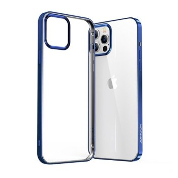 Калъф Joyroom New Beautiful Series ultra thin case with electroplated frame за iPhone 12 Pro/iPhone 12 (JR-BP795), Син