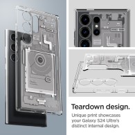 Калъф Spigen Ultra Hybrid за Samsung Galaxy S24 Ultra, Zero One Edition White