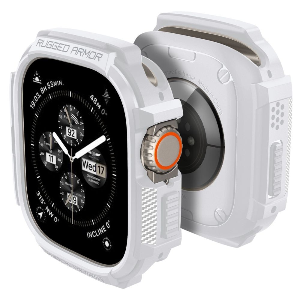 Калъф Spigen Rugged Armor за Apple Watch Ultra 1 / 2, 49mm, White