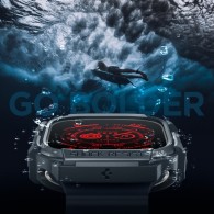 Калъф Spigen Rugged Armor за Apple Watch Ultra 1 / 2, 49mm, Dark Grey