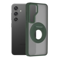 Калъф fixGuard - MagSafe Ghost Holder Series - Samsung Galaxy S24 - Matte Green