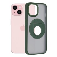 Калъф fixGuard - MagSafe Ghost Holder Series - iPhone 15 Plus - Matte Green
