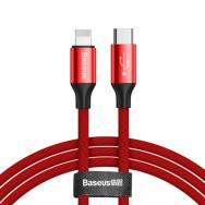 Кабел Baseus Yiven USB-C / Lightning 2A 2M, Червен