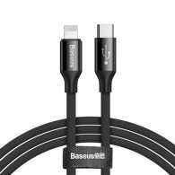 Кабел Baseus Yiven USB-C / Lightning 2A 2M, Черен
