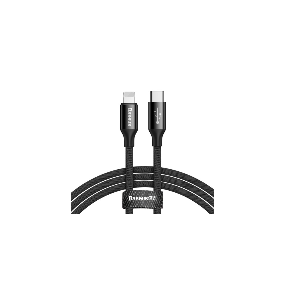 Кабел Baseus Yiven USB-C / Lightning 2A 2M, Черен