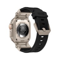 Каишка Tech-Protect Delta Pro Armo за Apple Watch 4 / 5 / 6 / 7 / 8 / SE / Ultra 1 / 2, 42 / 44 / 45 / 49mm, Black Titanium