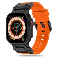 Каишка Tech-Protect Delta Pro Armo за Apple Watch 4 / 5 / 6 / 7 / 8 / SE / Ultra 1 / 2, 42 / 44 / 45 / 49mm, Orange Black