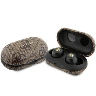 Слушалки Guess Bluetooth headphones GUTWSP4EGB TWS + ENC docking station Brown, 4G Metal