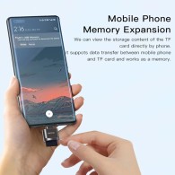 Yesido - Card Reader (GS19) - OTG Adapter, Type-C към TF Card - Grey