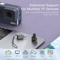 Yesido - Card Reader (GS19) - OTG Adapter, Type-C към TF Card - Grey