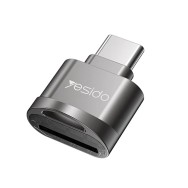 Yesido - Card Reader (GS19) - OTG Adapter, Type-C към TF Card - Grey