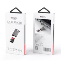 Yesido - Card Reader (GS20) - USB към TF Card, Aluminium Alloy, 480Mbps - Grey