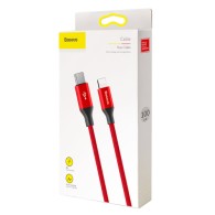 Кабел Baseus Yiven USB-C / Lightning 2A 1M, Червен