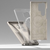 Калъф Ringke Silicone Magnetic Magsafe за Samsung Galaxy S24, Stone