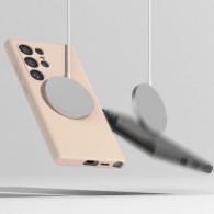 Калъф Ringke Silicone Magnetic Magsafe за Samsung Galaxy S24, Pink Sand