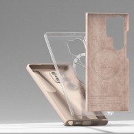 Калъф Ringke Silicone Magnetic Magsafe за Samsung Galaxy S24, Pink Sand