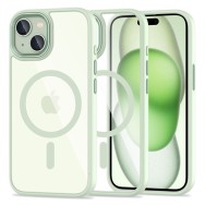 Калъф TECH-PROTECT Magmat Magsafe за iPhone 15, Green Clear