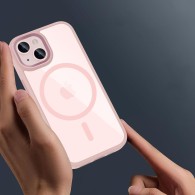 Калъф TECH-PROTECT Magmat Magsafe за iPhone 15, Pink Clear