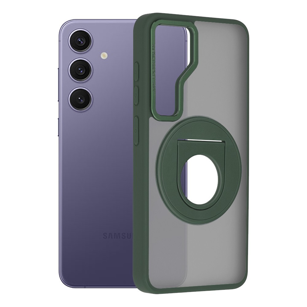 Калъ фTechsuit - MagSafe Ghost Holder Series - Samsung Galaxy S24 Plus - Matte Green