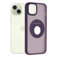 Калъф-Techsuit - MagSafe Ghost Holder Series - iPhone 15 Plus - Matte Purple