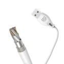 Кабел Dudao cable USB Type C 2.1A 2m (L4T 2m white), Бял