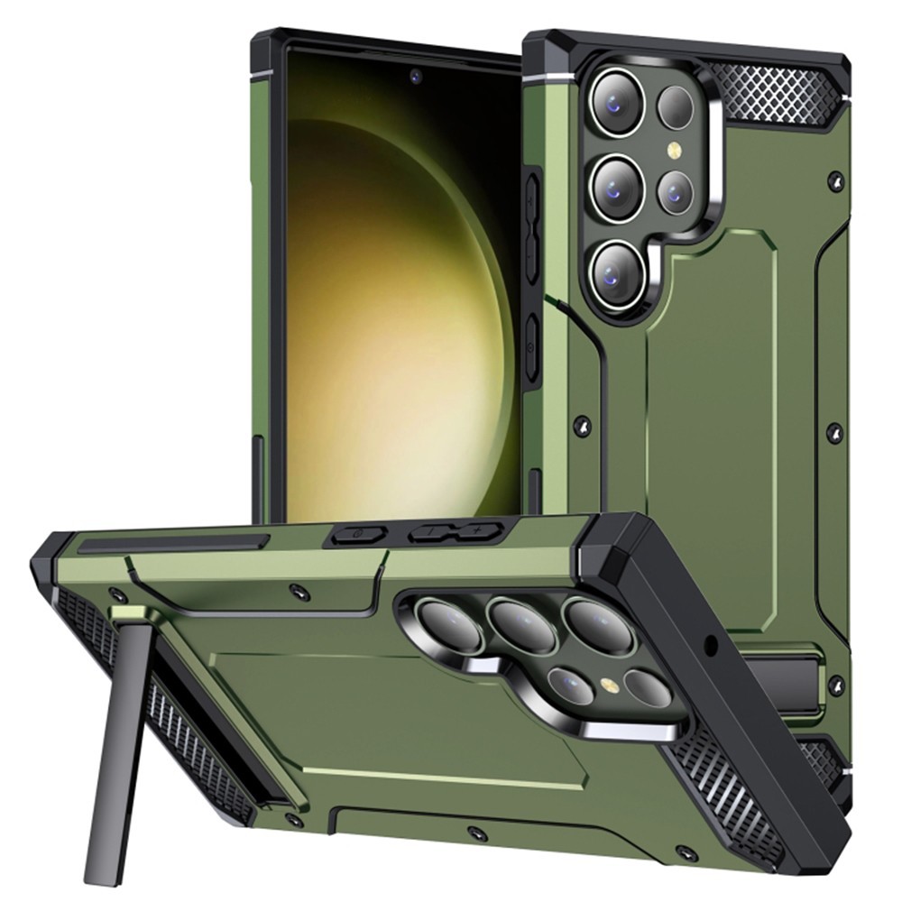 Калъф-Techsuit - Hybrid Armor Kickstand - Samsung Galaxy S24 Ultra - Green