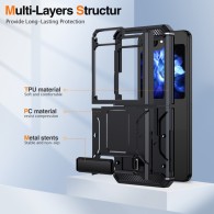 Калъф-Techsuit - Hybrid Armor Kickstand - Samsung Galaxy Z Flip5 - Green