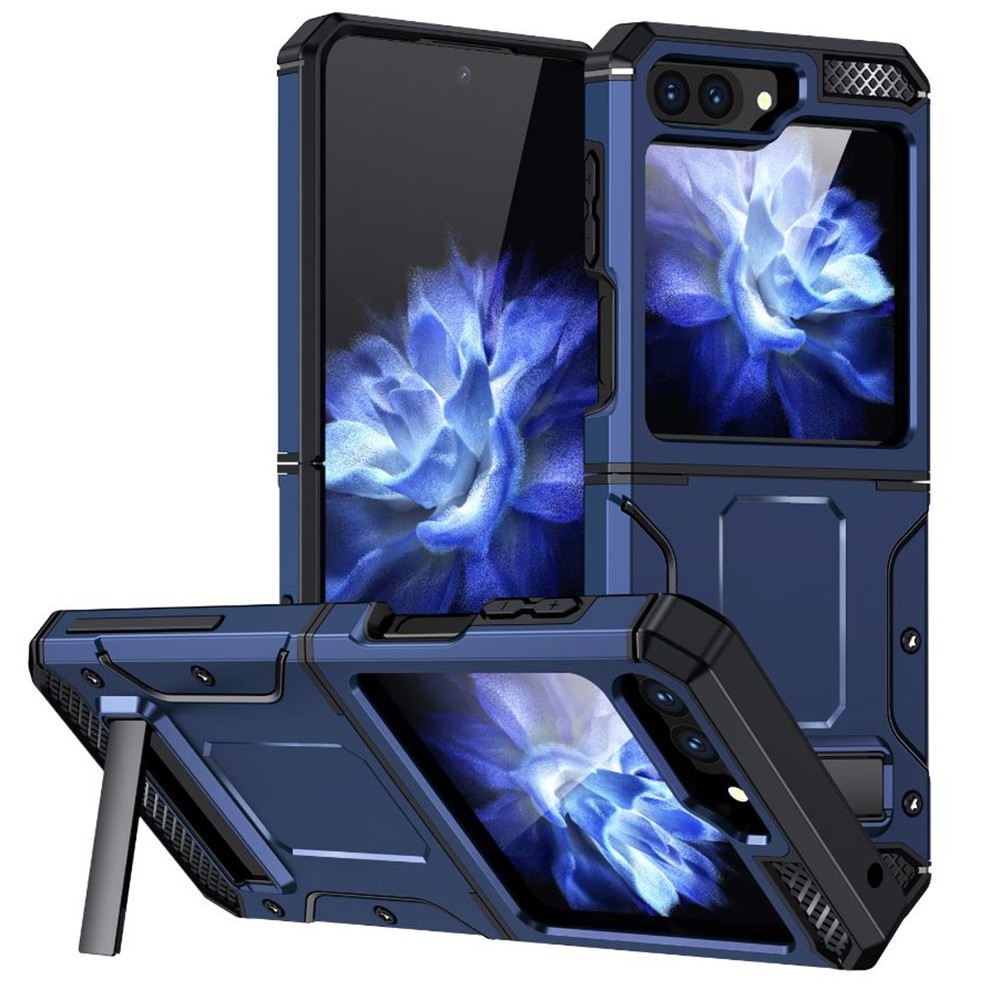 Калъф-Techsuit - Hybrid Armor Kickstand - Samsung Galaxy Z Flip5 - Blue
