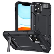 Калъф-Techsuit - Hybrid Armor Kickstand - iPhone 12 / 12 Pro - Black