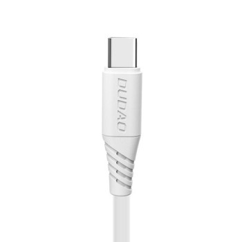 Кабел Dudao USB Type C, 5A, 2m., Бял