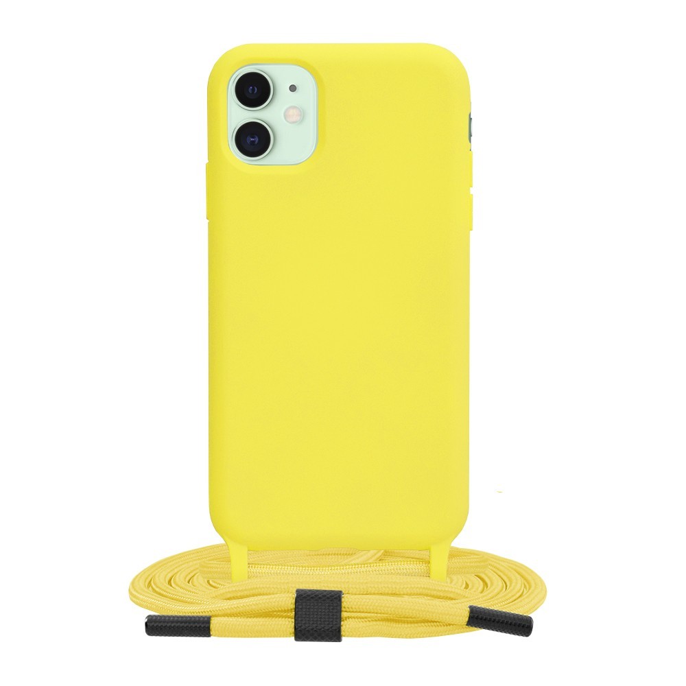 Калъф-Techsuit - Crossbody Lanyard - iPhone 11 - Yellow