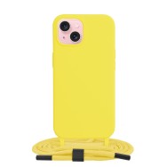 Калъф-Techsuit - Crossbody Lanyard - iPhone 15 - Yellow
