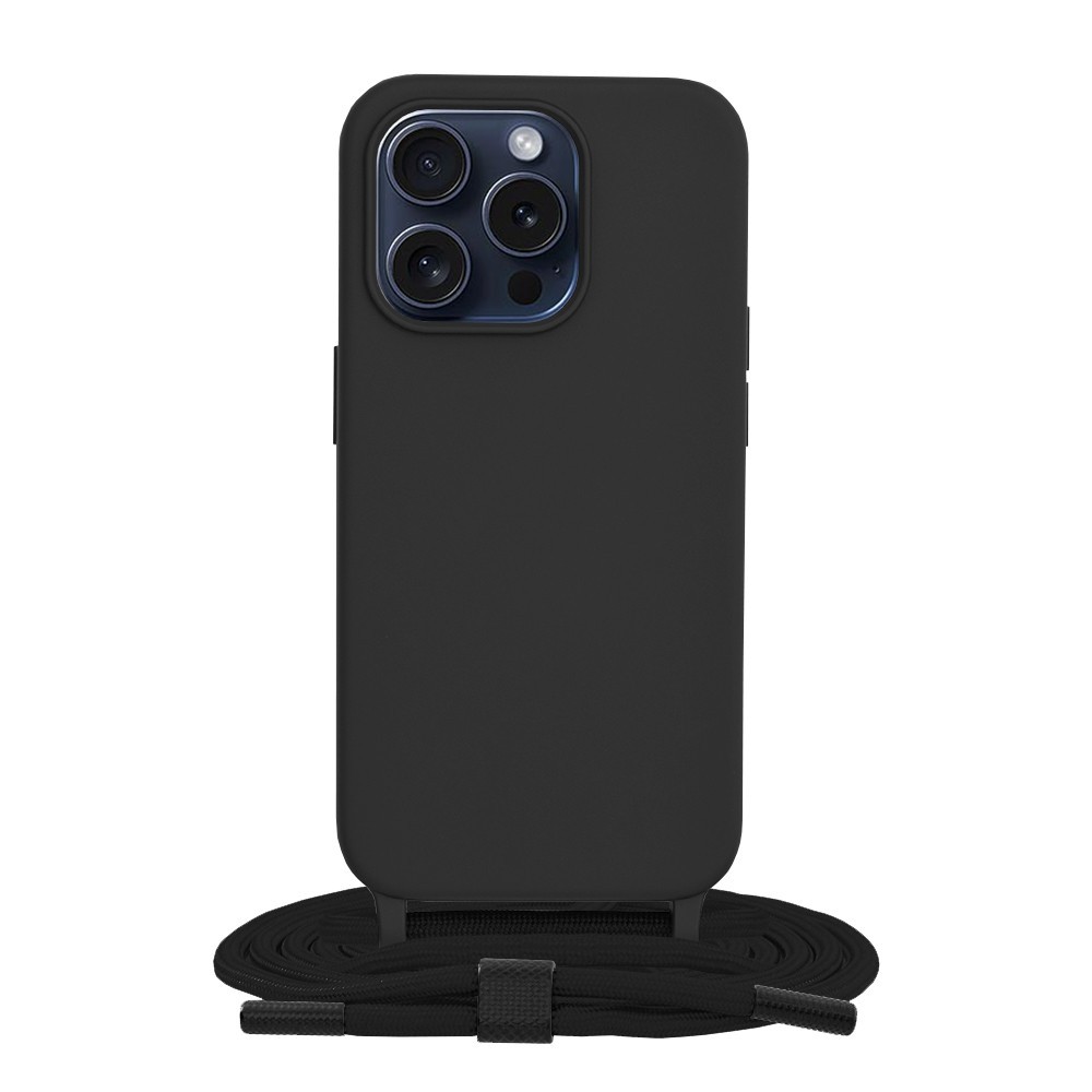 Калъф-Techsuit - Crossbody Lanyard - iPhone 15 Pro - Black