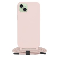 Калъф-Techsuit - Crossbody Lanyard - iPhone 15 Plus - Pink
