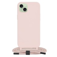 Калъф-Techsuit - Crossbody Lanyard - iPhone 15 Plus - Pink