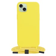Калъф-Techsuit - Crossbody Lanyard - iPhone 15 Plus - Yellow