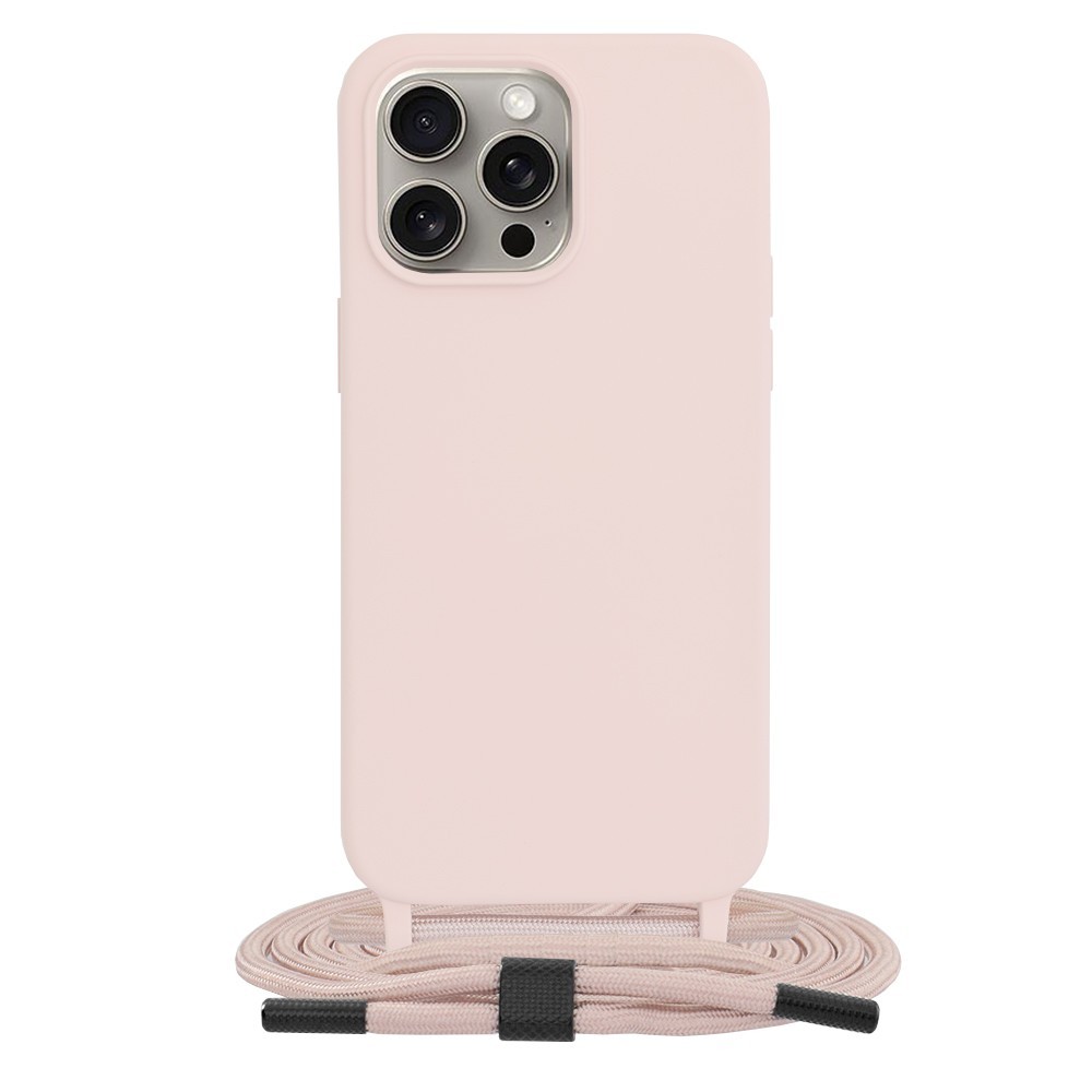 Калъф-Techsuit - Crossbody Lanyard - iPhone 15 Pro Max - Pink
