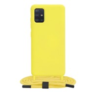 Калъф-Techsuit - Crossbody Lanyard - Samsung Galaxy A51 4G - Yellow