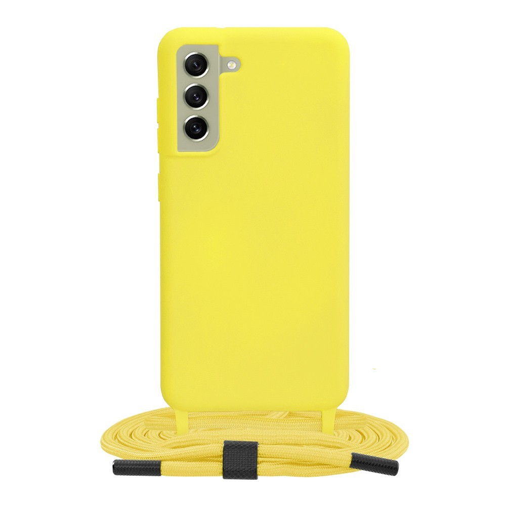 Калъф-Techsuit - Crossbody Lanyard - Samsung Galaxy S21 FE 5G - Yellow