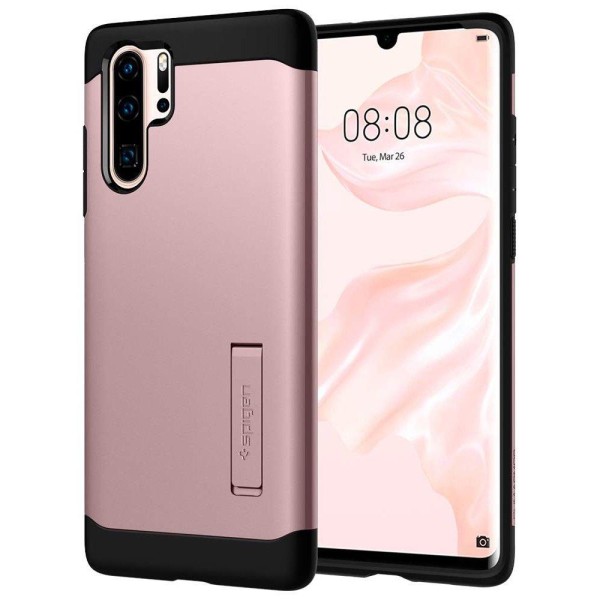 Spigen Slim Armor хибриден кейс с най-висока степен на защита за Huawei P30 Pro, Rose Gold