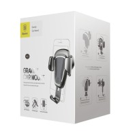 Стойка за кола Baseus Gravity за 4-6" Устройства, Черен