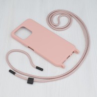 Калъф-Techsuit - Crossbody Lanyard - Honor X8 4G - Pink