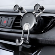 Стойка за кола Baseus YY vehicle-mounted + Lightning cable, Сив